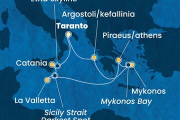 Costa Serena - Řecko, Malta, Itálie (Taranto)