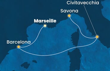 Costa Pacifica - Francie, Španělsko, Itálie (z Marseille)