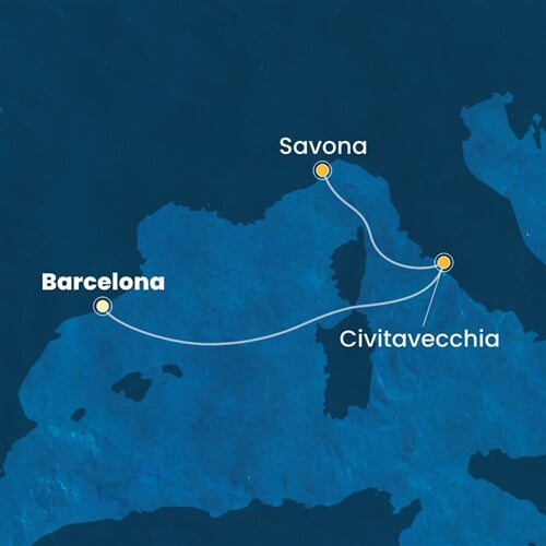 Trasa plavby CPA-BCN03A4D