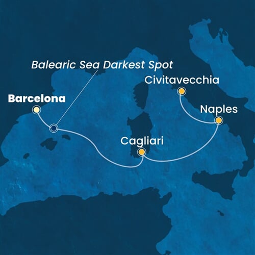 Trasa plavby CTO-BCN04A52