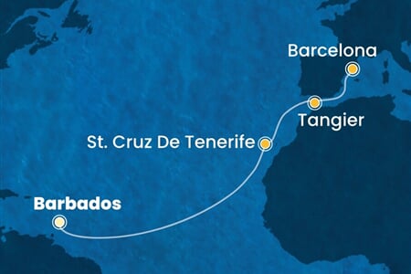 Costa Fascinosa - Nizozemské Antily, Španělsko, Maroko (Bridgetown)