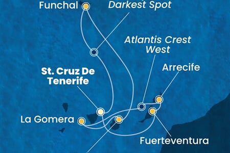 Costa Pacifica - Španělsko, Portugalsko (Santa Cruz de Tenerife)