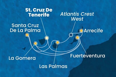 Costa Pacifica - Španělsko (Santa Cruz de Tenerife)