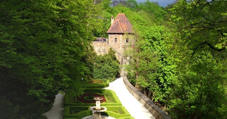 Polsko - zahrady zámku Ksiaz