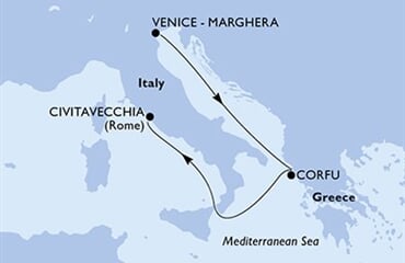 MSC Lirica - Itálie, Řecko (z Benátek)