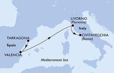 MSC Orchestra - Španělsko, Itálie (Tarragona)