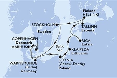 MSC MAGNIFICA - Německo, Polsko, Litva, Lotyšsko, Estonsko, ... (Warnemünde)