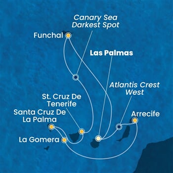 Trasa plavby CFO-LPA07A1N