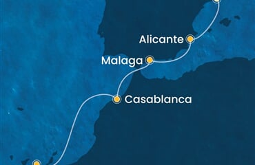 Costa Pacifica - Španělsko, Maroko (z Barcelony)
