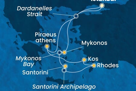 Costa Pacifica - Turecko, Řecko (Istanbul)