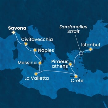 Trasa plavby CPA-SVN09A0R