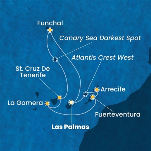 Trasa plavby CFO-LPA07A1O