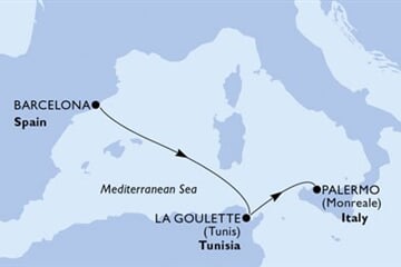 MSC Meraviglia - Španělsko, Tunisko, Itálie (z Barcelony)