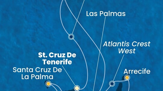 Costa Fortuna - Španělsko, Portugalsko (Santa Cruz de Tenerife)