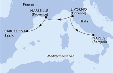 MSC Meraviglia - Itálie, Francie, Španělsko (Neapol)