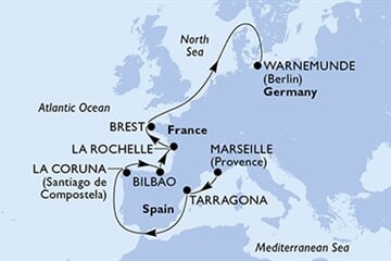 MSC MAGNIFICA - Franciaország, Spanyolország, Németország (a Marseille-ből)