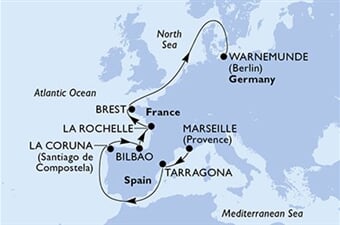 MSC Magnifica - Francie, Španělsko, Německo (z Marseille)