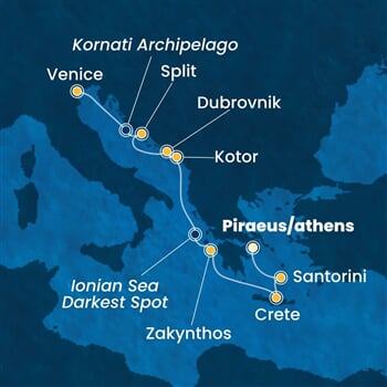 Trasa plavby CDE-ATH07A27