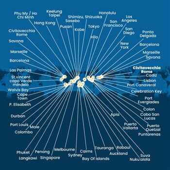 Trasa plavby CDE-CIVE0A05