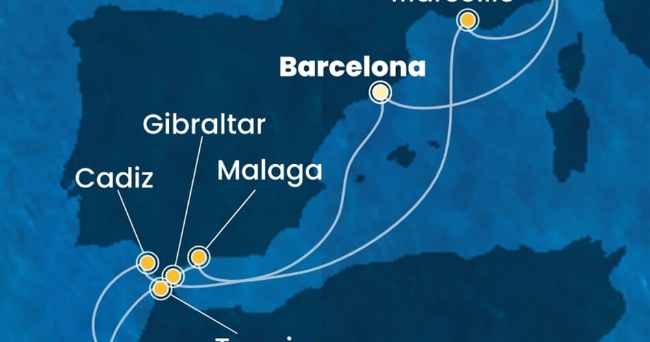 Trasa plavby CFS-BCN10A1L