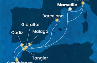 Costa Fascinosa - Francie, Itálie, Španělsko, Velká Británie, Maroko (z Marseille)