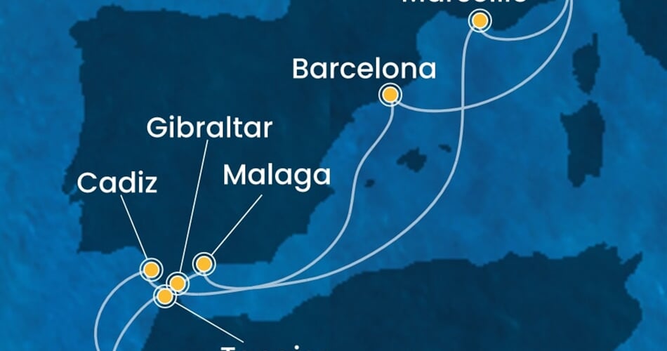 Trasa plavby CFS-SVN10A28