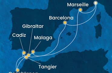 Costa Fascinosa - Itálie, Španělsko, Velká Británie, Maroko, Francie (ze Savony)