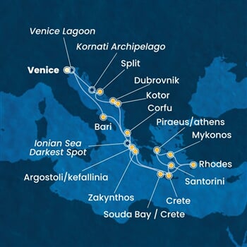 Trasa plavby CDE-PMA14A3K