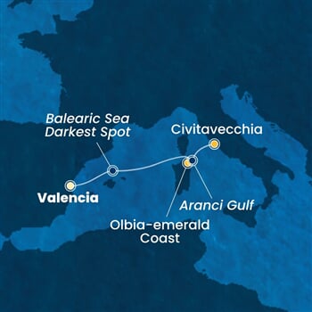 Trasa plavby CPA-VLC03A0H