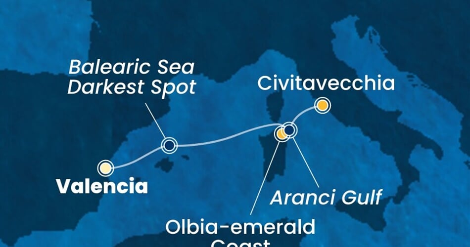 Trasa plavby CPA-VLC03A0H