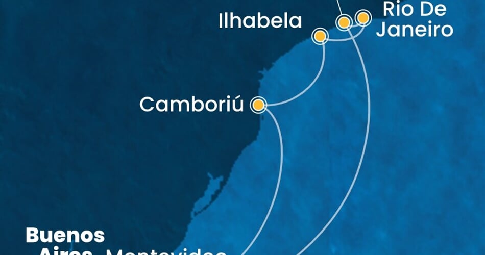 Trasa plavby CSE-BUE09A0B