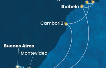 Costa Serena - Argentina, Uruguay, Brazílie (Buenos Aires)