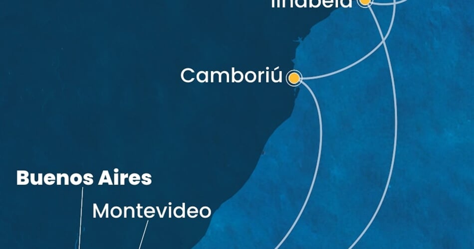 Trasa plavby CSE-BUE09A0F