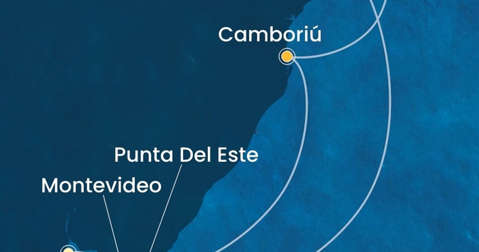 Trasa plavby CSE-BUE10A01