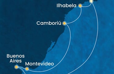 Costa Serena - Brazílie, Argentina, Uruguay (z Rio de Janeira)