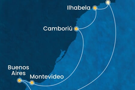 Costa Serena - Brazílie, Argentina, Uruguay (z Rio de Janeira)