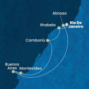 Trasa plavby CSE-RIO09A0D