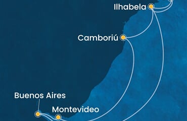 Costa Serena - Brazílie, Argentina, Uruguay (z Rio de Janeira)