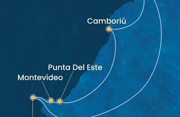 Costa Serena - Brazílie, Argentina, Uruguay (z Rio de Janeira)