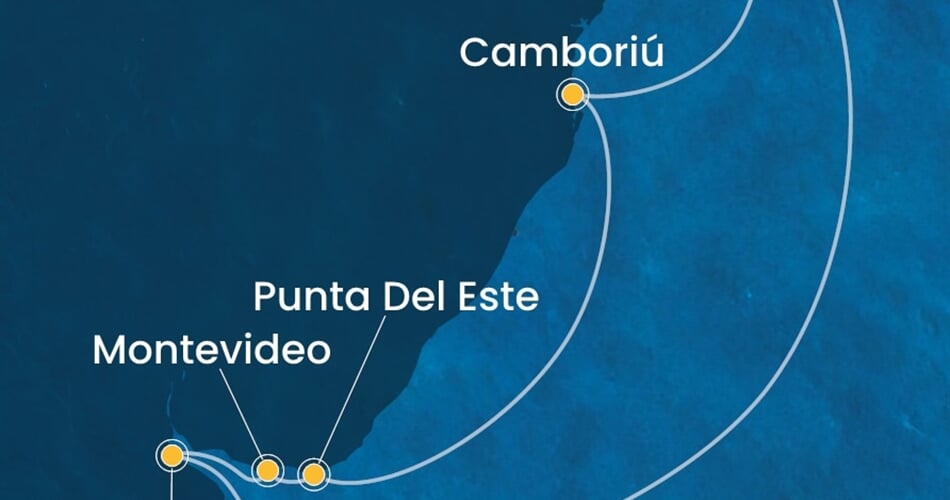 Trasa plavby CSE-RIO09A0F