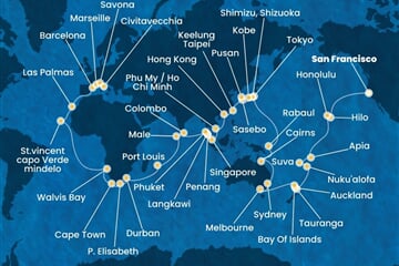 Costa Deliziosa - USA, Fidži, Tonga, Nový Zéland, Austrálie, ...