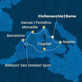 Trasa plavby CSM-CIV07AAH