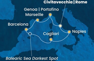 Costa Smeralda - Francie, Španělsko, Itálie