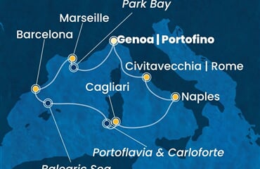 Costa Smeralda - Francie, Španělsko, Itálie