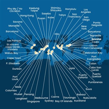 Trasa plavby CDE-SVND8A05