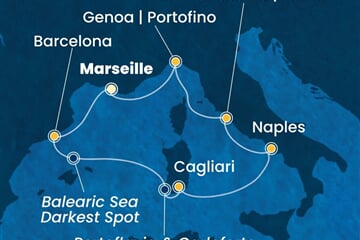 Costa Smeralda - Francie, Španělsko, Itálie (z Marseille)