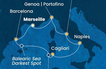Costa Smeralda - Francie, Španělsko, Itálie (z Marseille)