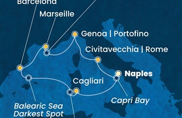 Costa Smeralda - Itálie, Francie, Španělsko (Neapol)