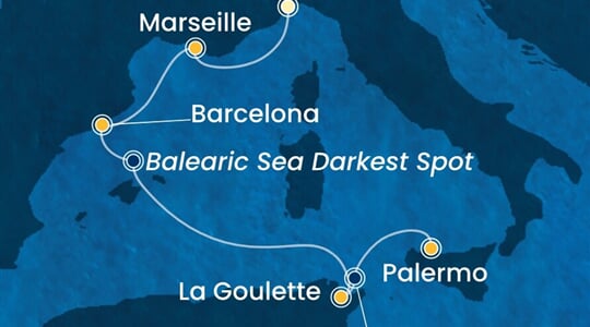 Costa Smeralda - Itálie, Francie, Španělsko, Tunisko (ze Savony)