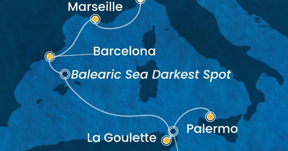 Trasa plavby CSM-SVN05A38